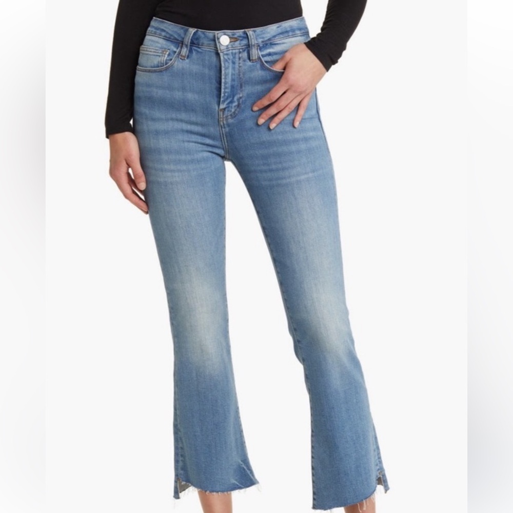 FRAME Le Crop Mini Boot Raw Hem Jeans